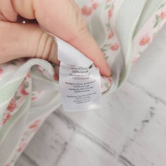 We Wore What Rosewood Cap Sleeve A-line Gown Midi Dress Multicolor Size 10 - Picture 15 of 16